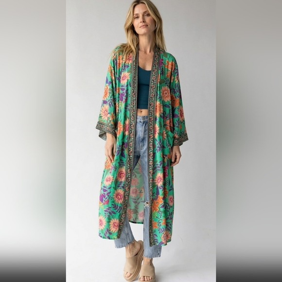 NATURAL LIFE Tops - Natural Life Camilla Kimono L/XL NWOT